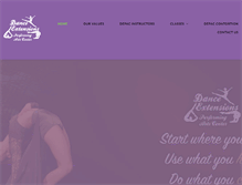 Tablet Screenshot of danceextensionspac.com